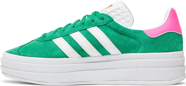 adidas Gazelle Bold Green Lucid Pink