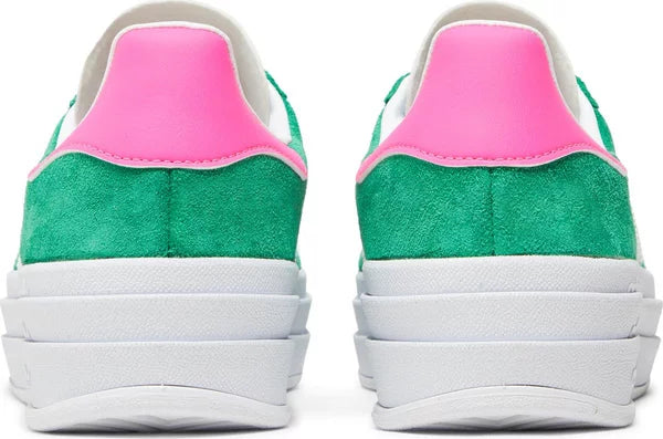 adidas Gazelle Bold Green Lucid Pink