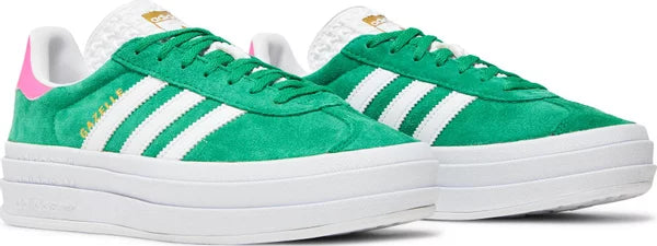 adidas Gazelle Bold Green Lucid Pink