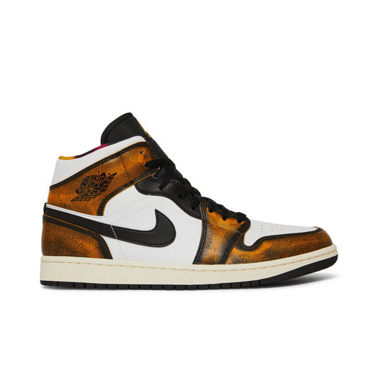 Jordan 1 Mid SE Orange Wear Away