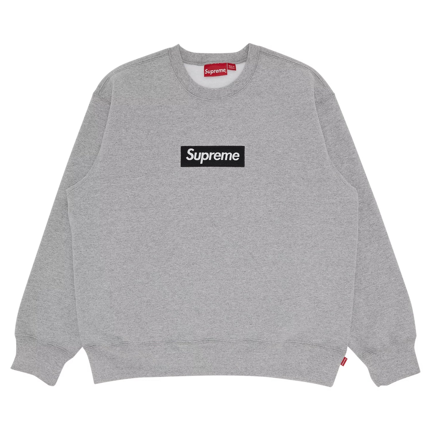 Supreme Box Logo Crewneck Heather Grey