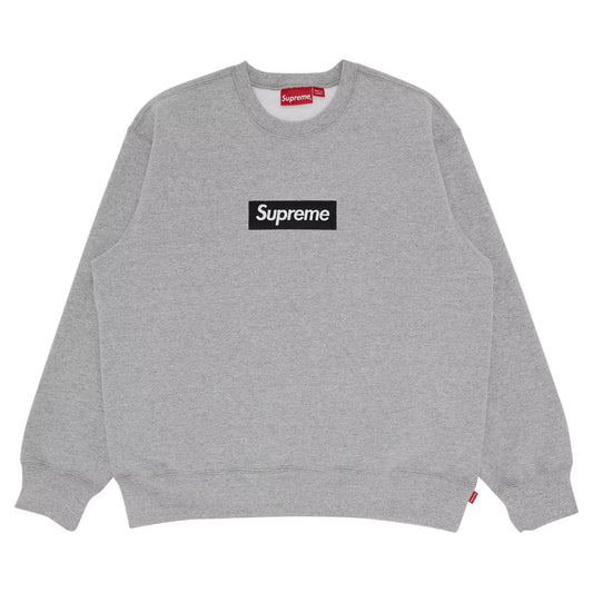 Supreme Box Logo Crewneck Heather Grey