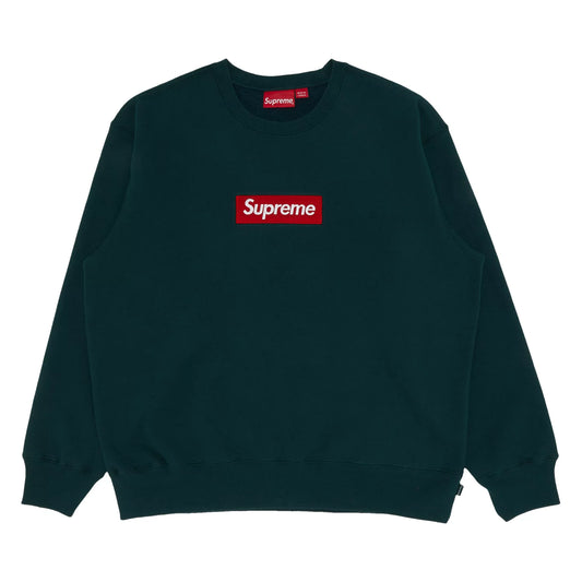 Supreme Box Logo Crewneck Dark Pine