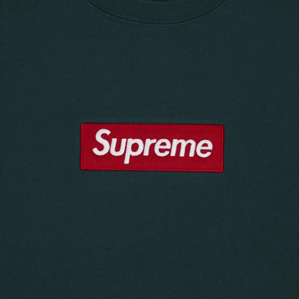 Supreme Box Logo Crewneck Dark Pine