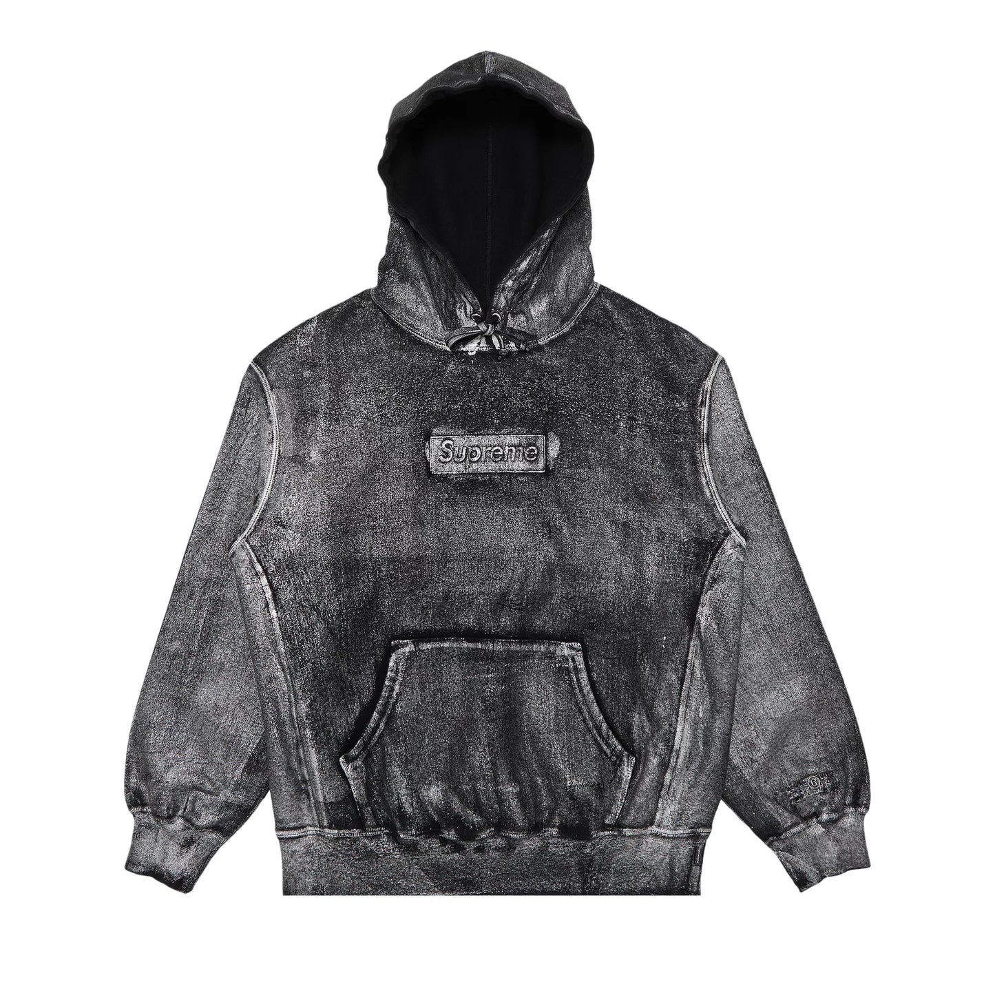 Supreme x MM6 Maison Margiela Box Logo Hooded Sweatshirt Black