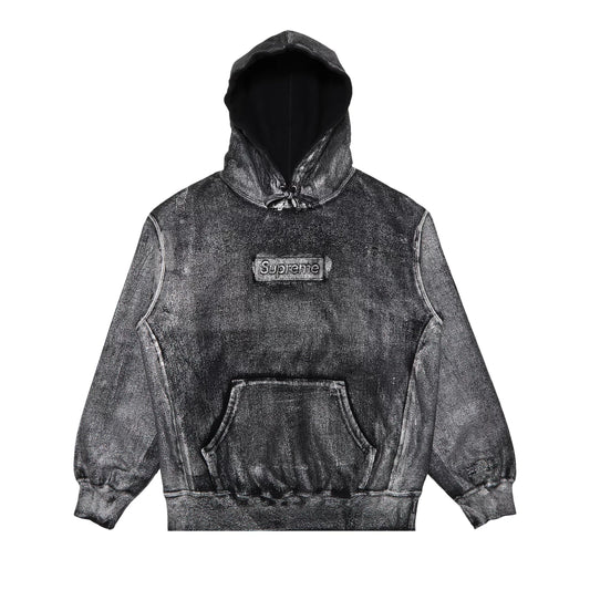 Supreme x MM6 Maison Margiela Box Logo Hooded Sweatshirt Black