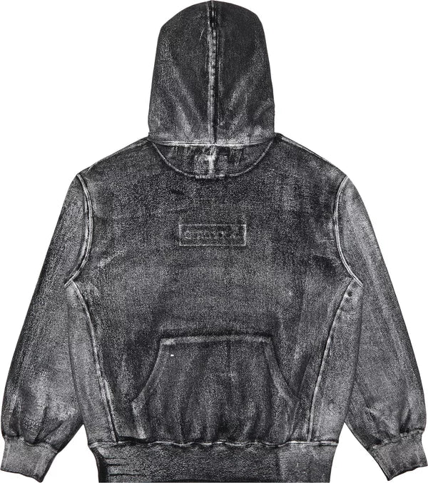 Supreme x MM6 Maison Margiela Box Logo Hooded Sweatshirt Black