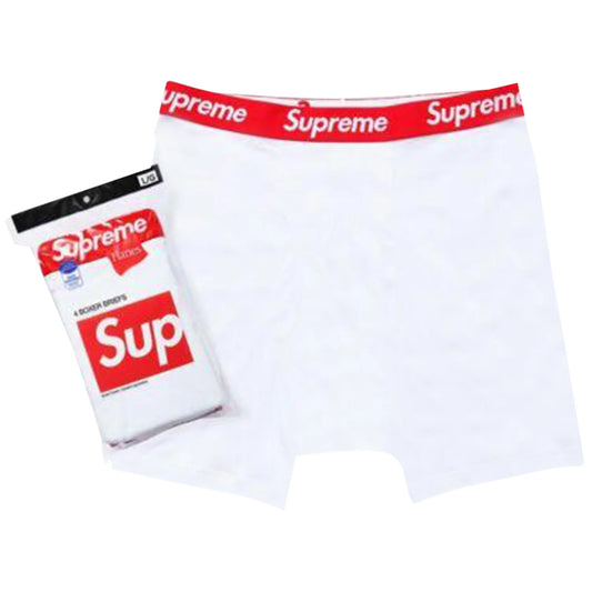 Boxerky Supreme Hanes (4 balení) Bílé