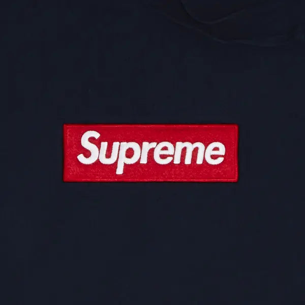 Supreme Box Logo Hooded Sweatshirt Sweatshirt (FW24) Navy