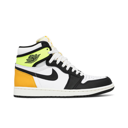 Jordan 1 Retro High White Black Volt University Gold