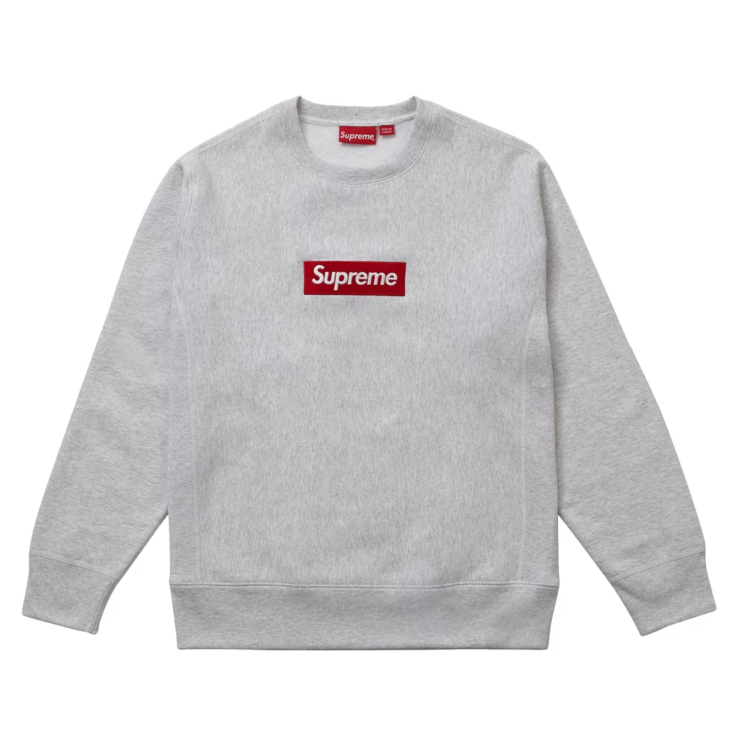 Supreme Box Logo Crewneck Heather Grey