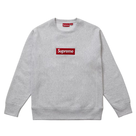 Supreme Box Logo Crewneck Heather Grey