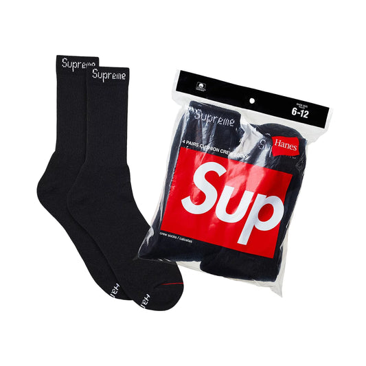 Ponožky Supreme Hanes (4 balení) černé