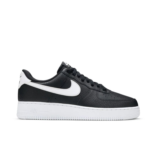 Nike Air Force 1 Low '07 Black White Pebbled Leather