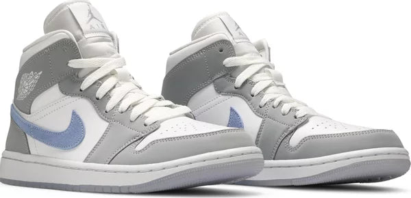 Jordan 1 Mid Wolf Grey Aluminum (Women's)