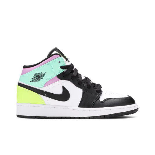 Jordan 1 Mid Pastel Black Toe