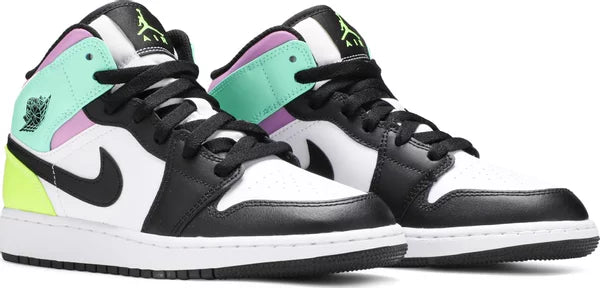Jordan 1 Mid Pastel Black Toe