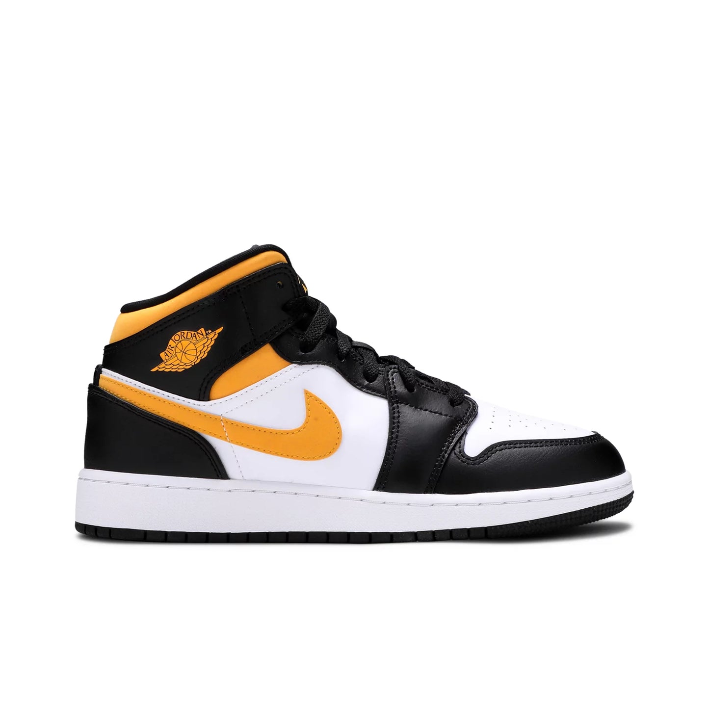 Jordan 1 Mid White Pollen Black (GS)