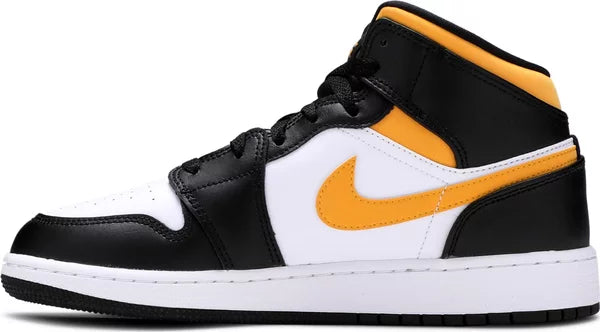 Jordan 1 Mid White Pollen Black (GS)