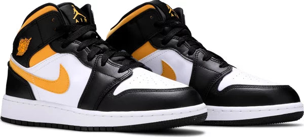 Jordan 1 Mid White Pollen Black (GS)