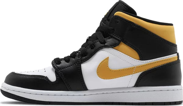 Jordan 1 Mid White Pollen Black