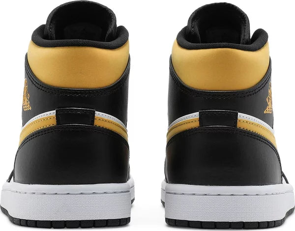 Jordan 1 Mid White Pollen Black