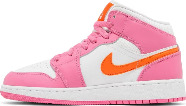 Jordan 1 Mid Pinksicle Safety Orange 