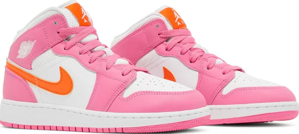 Jordan 1 Mid Pinksicle Safety Orange 