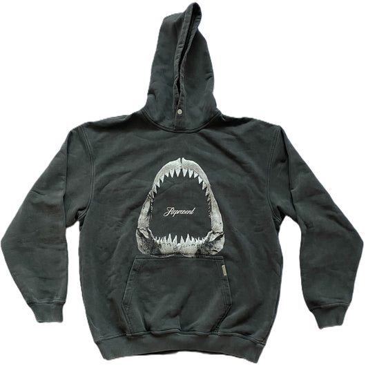 Represent Shark Jaws Hoodie Vintage Grey