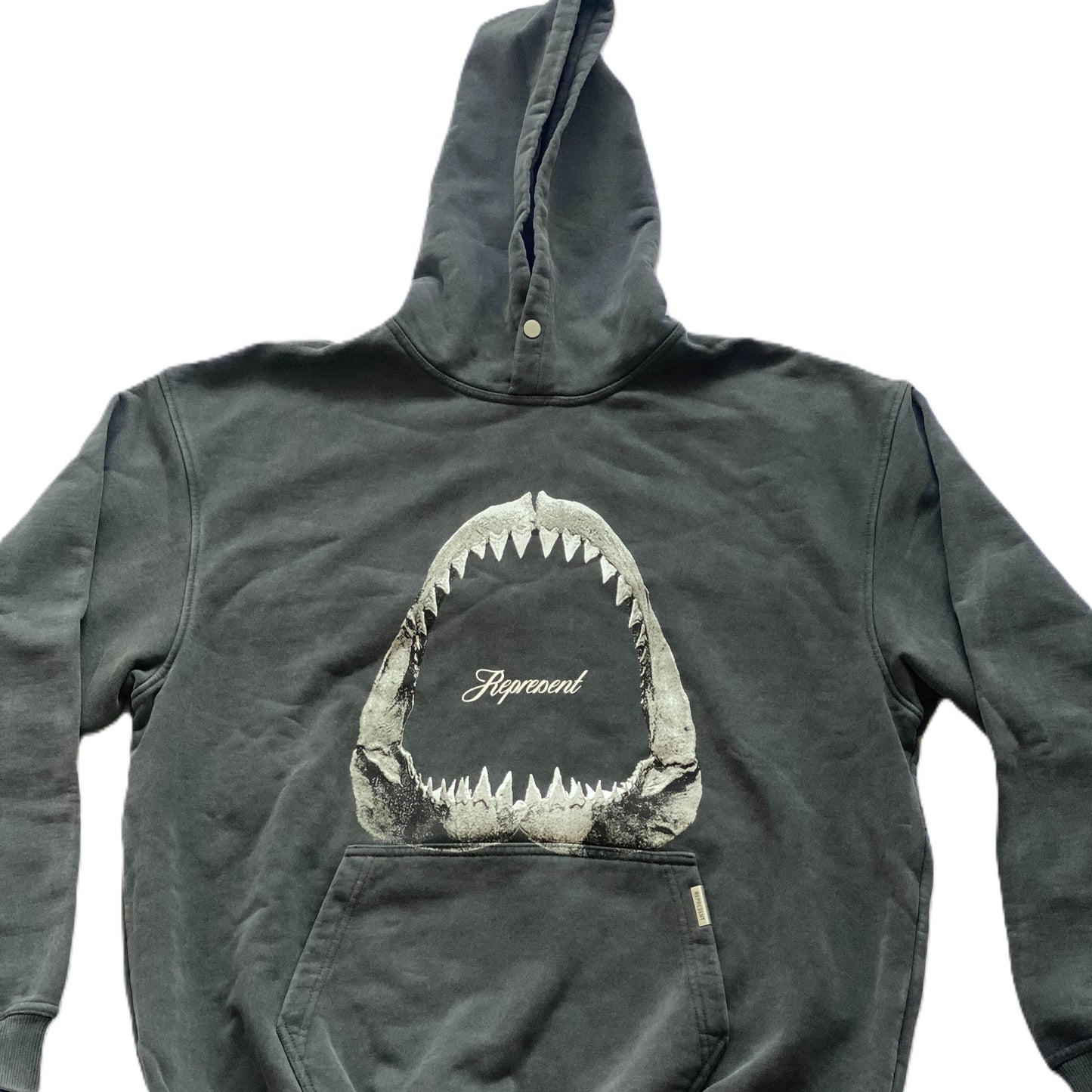 Represent Shark Jaws Hoodie Vintage Grey