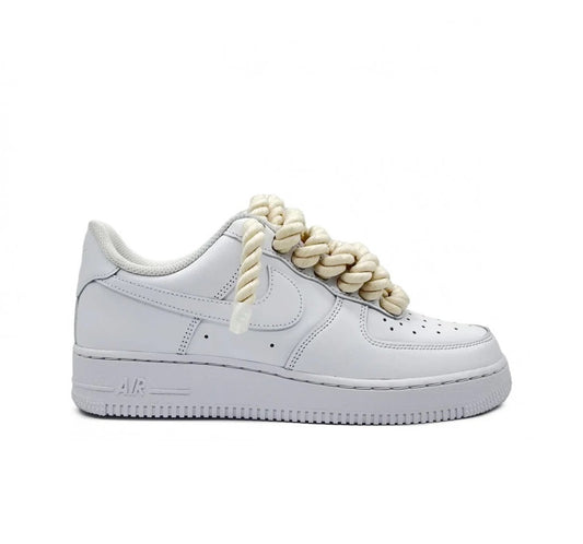 Nike Air Force 1 White (krémové tkaničky)